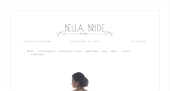 Desktop Screenshot of bellabrideboutique.com